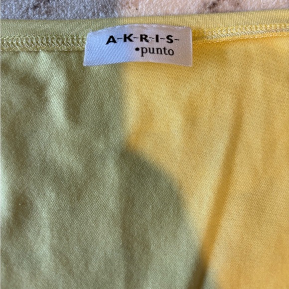 AKRIS Punto Yellow Sleeveless Top Size 12 - Picture 2 of 6